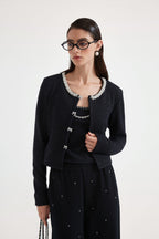 Black Knitted Cardigan