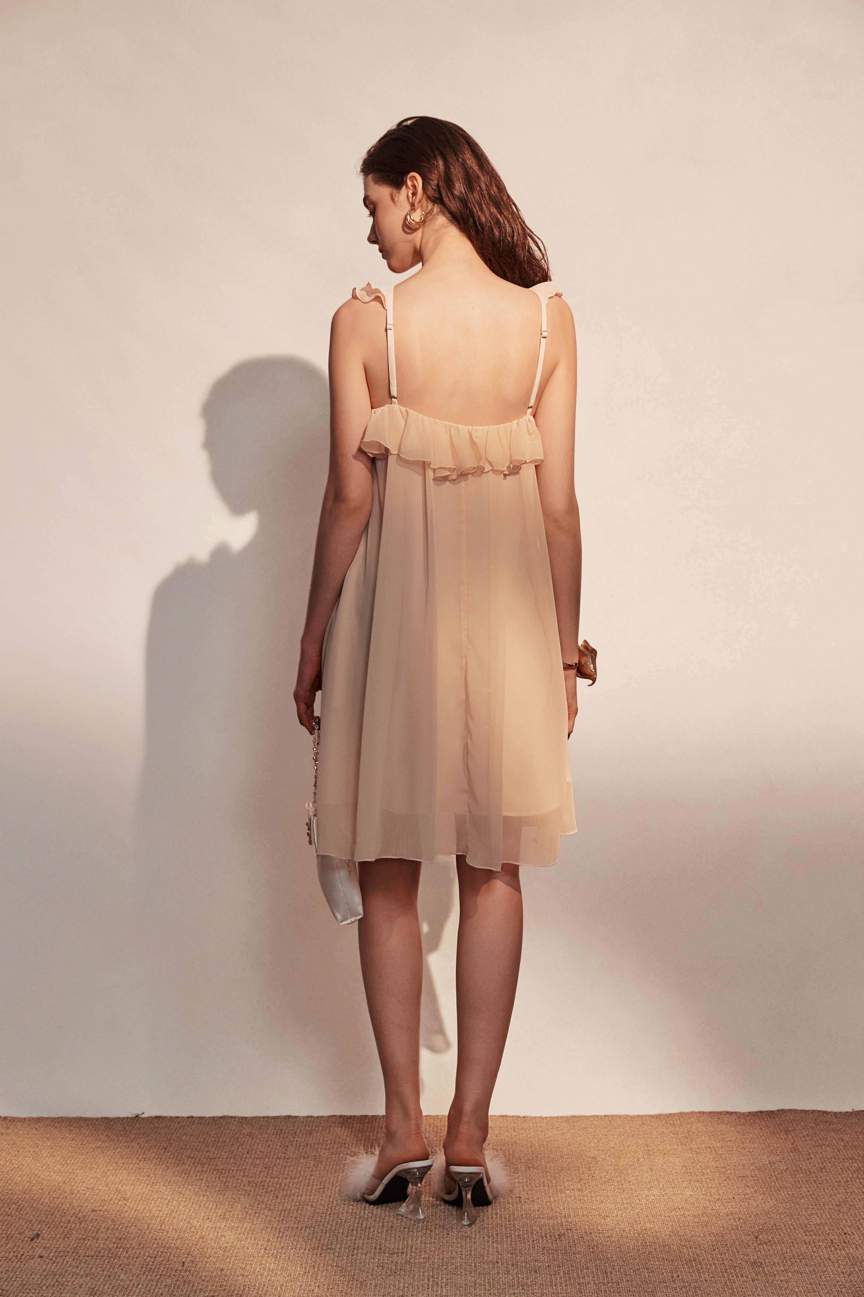 Yellow Chiffon Slip Dress