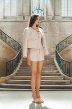 Pink Woven Mesh Jacket