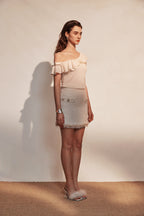 White Tweed Skirt