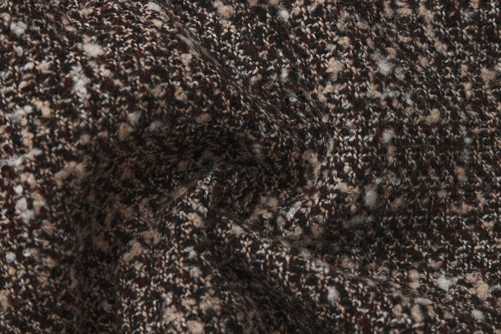 Coffee-Colered Tweed Pencil Skirt