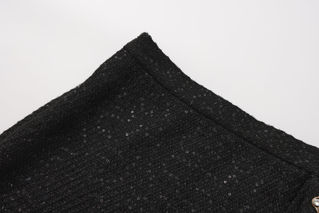 Black Woven Halter Top & Dress