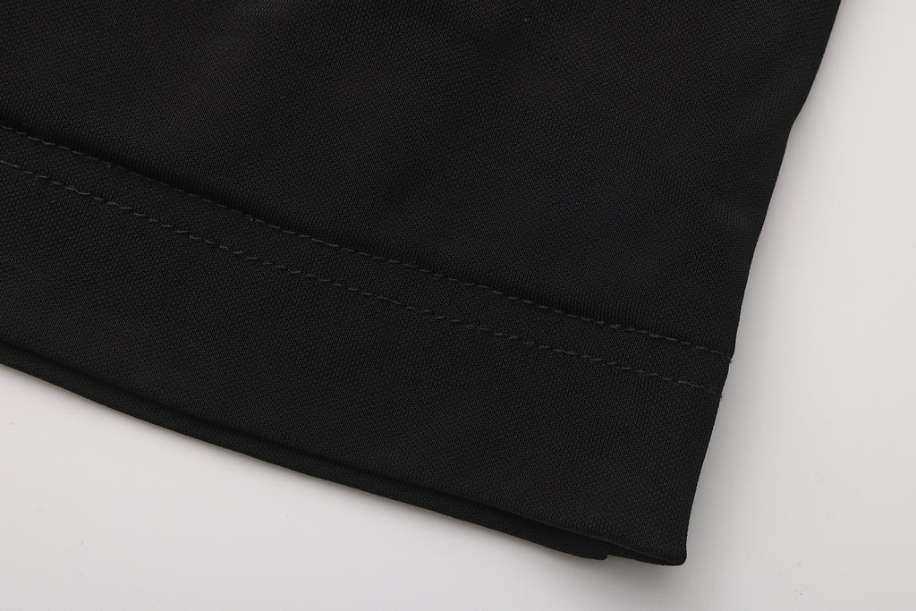 Black Metal-Strapped Ruched Fitted Dress