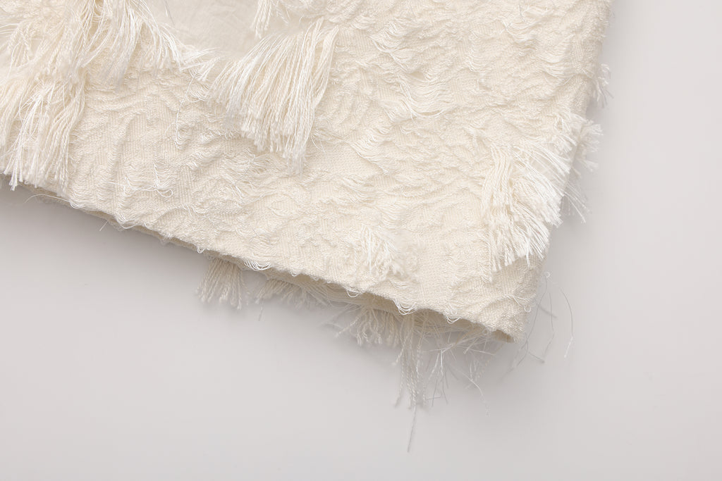 Beige Lace Fitted Waist Dress