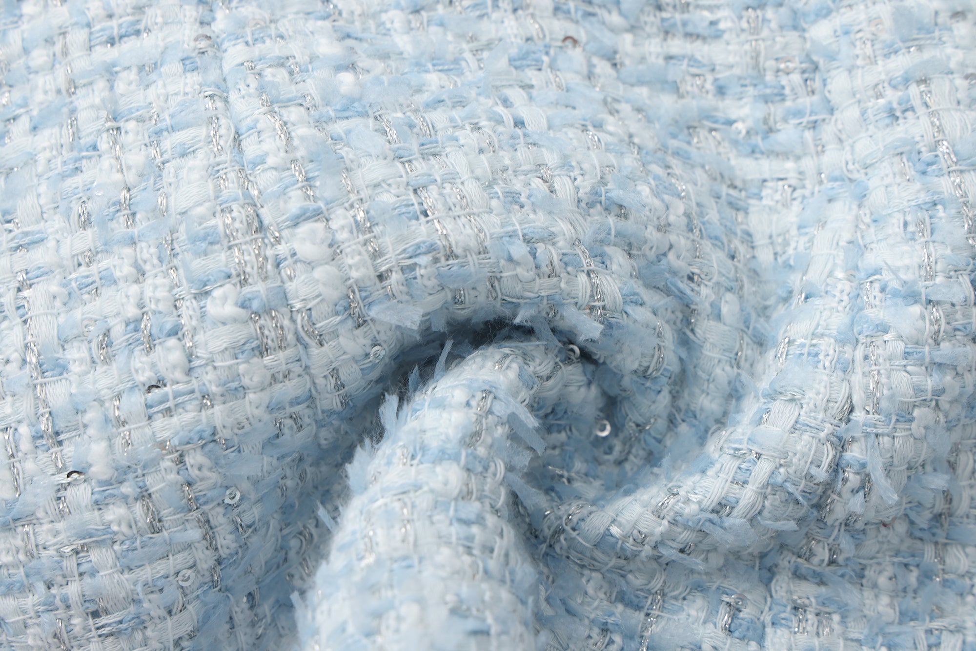 Blue Bow-Detailed Sleeveless Fitted Top