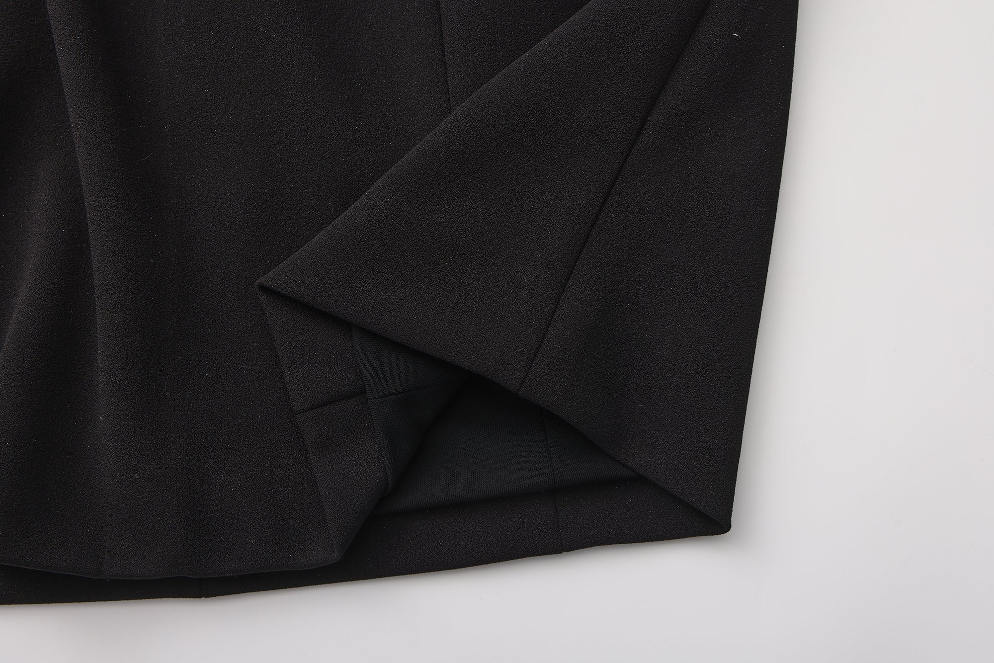 Black Bow Collared Waist-Cinching Dress