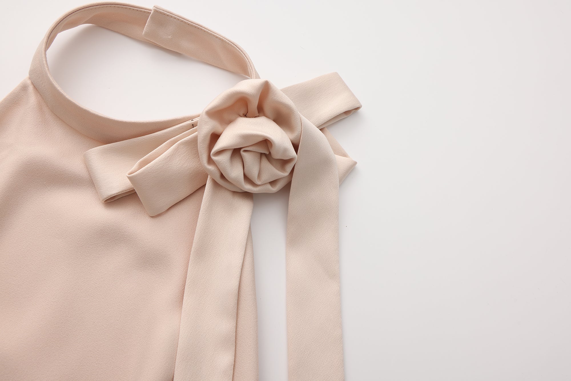 Pink Halter Ruched Dress