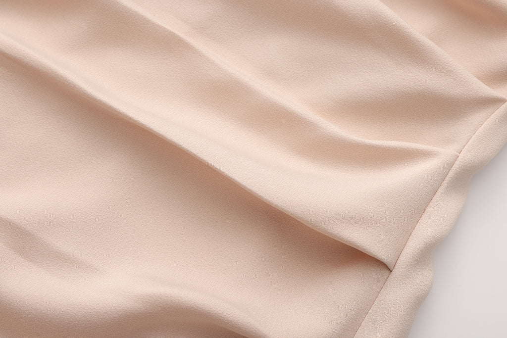 Pink Halter Ruched Dress