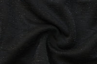 Black Bbeaded Mock-Neck False Two-Piece Top