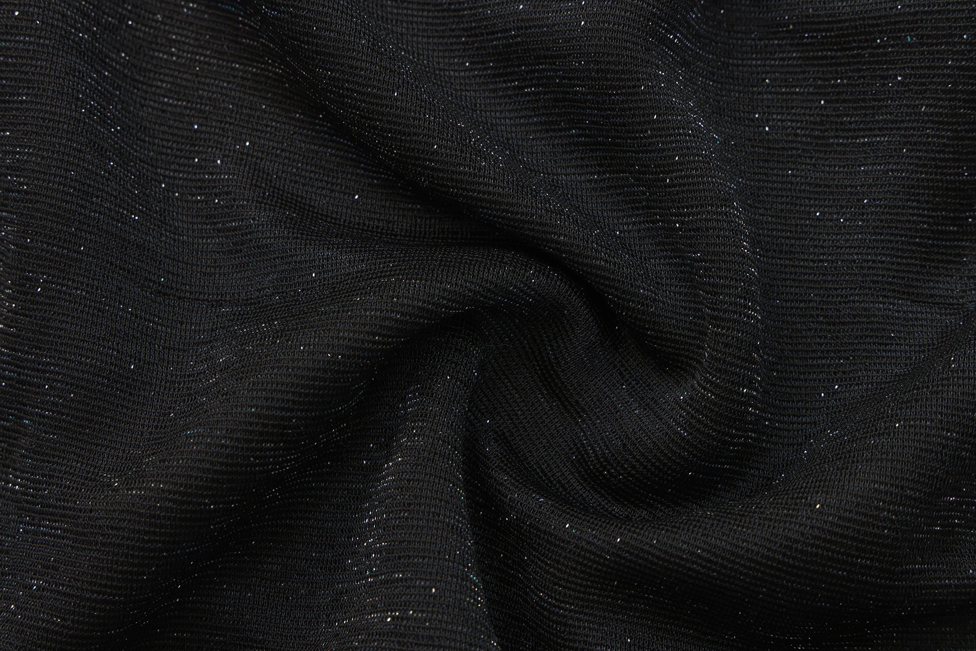 Black Bbeaded Mock-Neck False Two-Piece Top