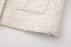 White Tweed Bow Jacket (Detachable Bow)