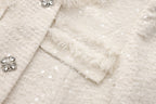 White Long Tweed Jacket