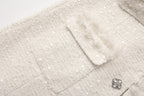 White Long Tweed Jacket