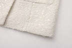 White Long Tweed Jacket