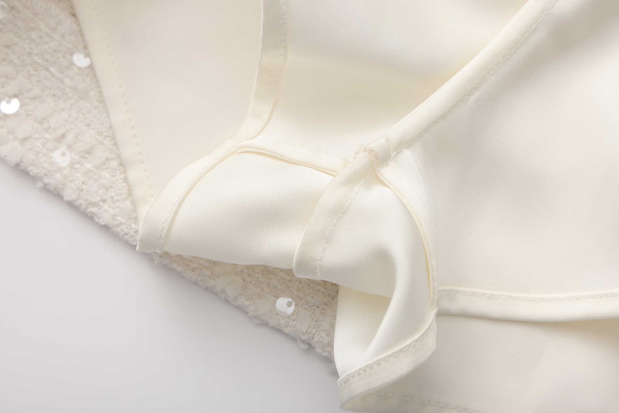 White Tweed Pencil Skirt