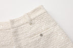 White Tweed Shorts