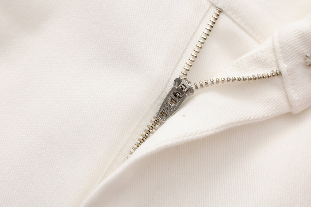 White Fitted Flare Jeans