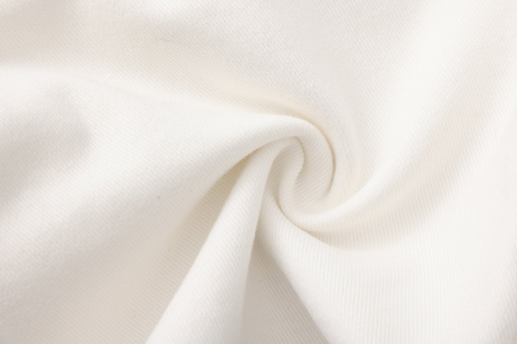 White Fitted Flare Jeans