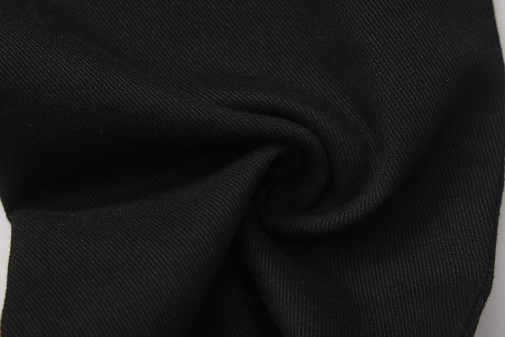 Black Fitted Flare Jeans