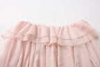 Pink Shimmering Iris-Patterned Long-Sleeved Top