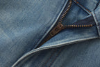 Flared Jeans With Lace Pockets