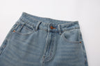 Flared Jeans With Lace Pockets