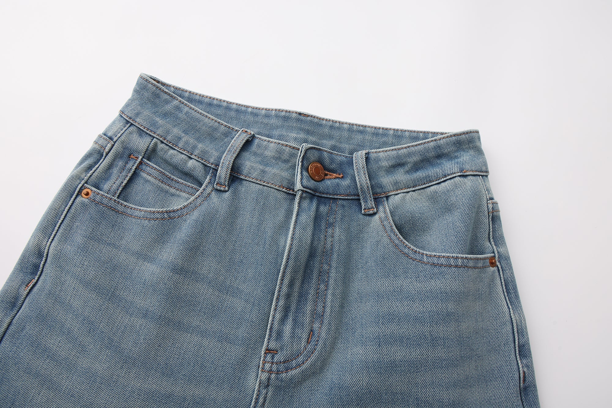 Flared Jeans With Lace Pockets
