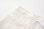 White Tencel Shorts