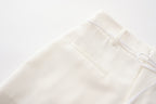 White Tencel Shorts