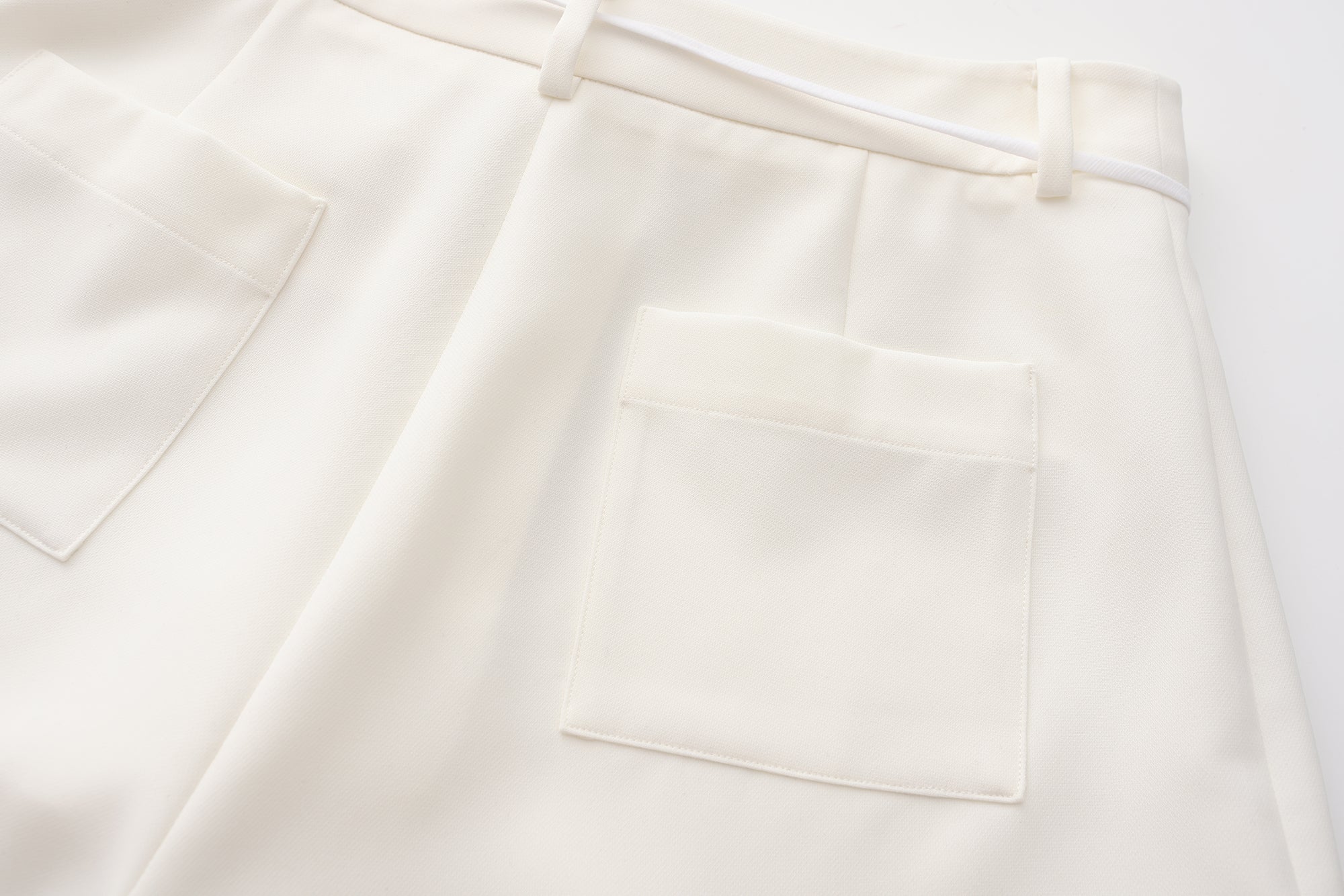 White Tencel Shorts