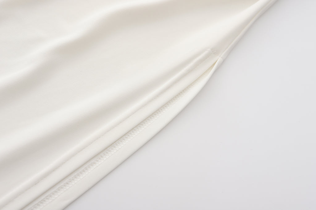 White Side Split Skirt