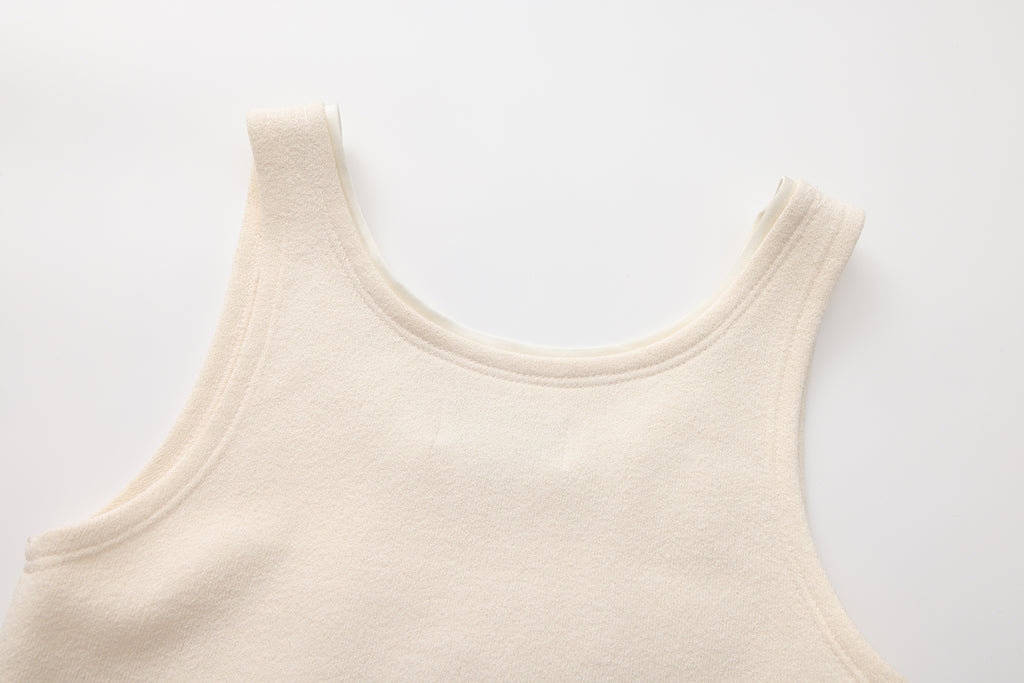 White knit halter top