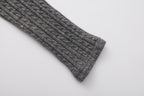 Gray Knit Patchwork Base Layer