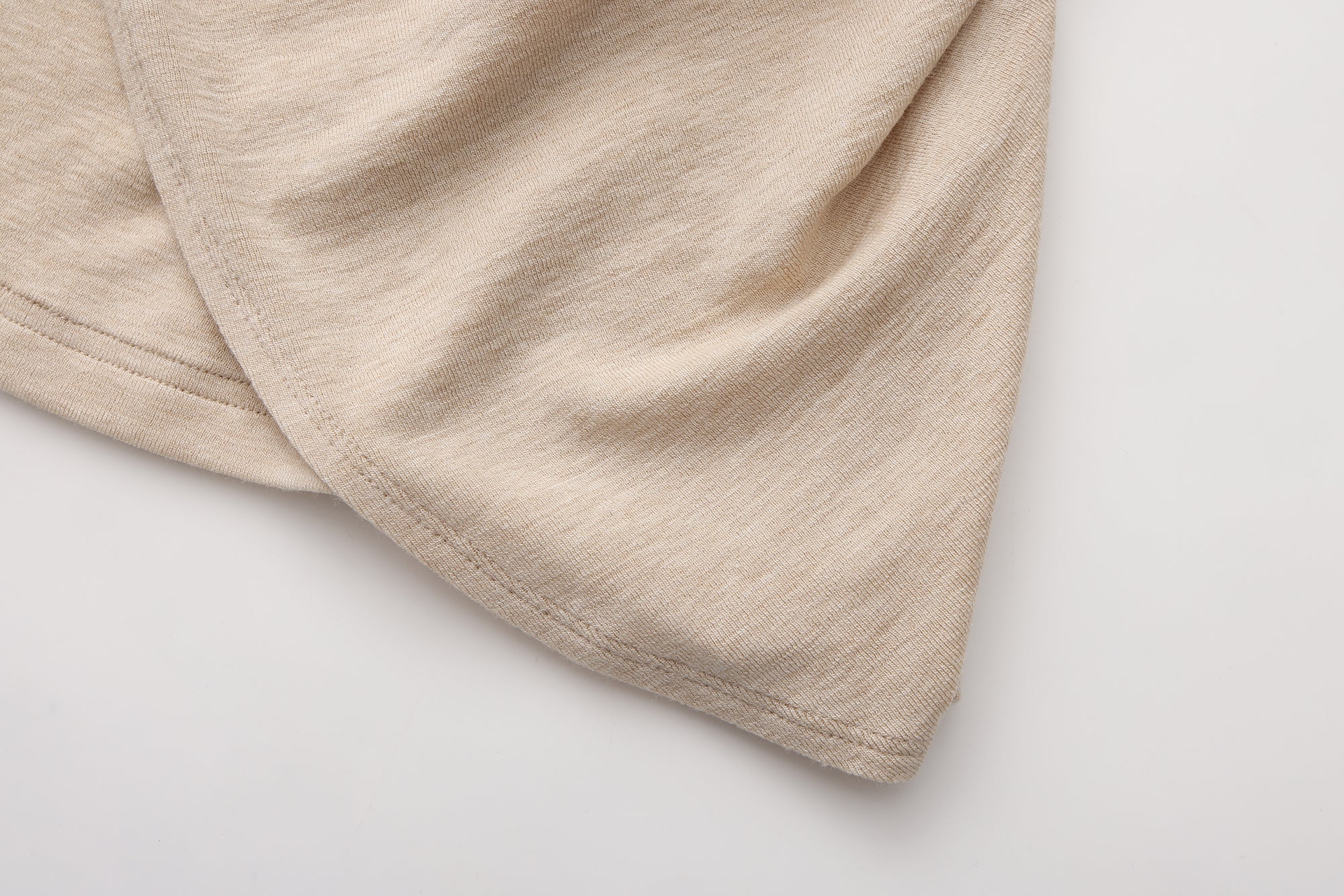 Light Camel One-Shoulder Iris Floral Knit Top