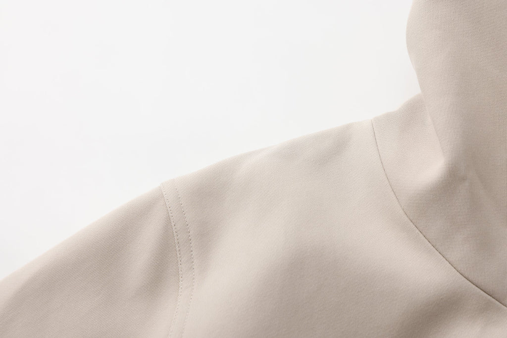 Light Grey Stand Collar Double-Breasted Chain Trench Coat