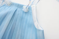 BLUE PRINTED DRESS