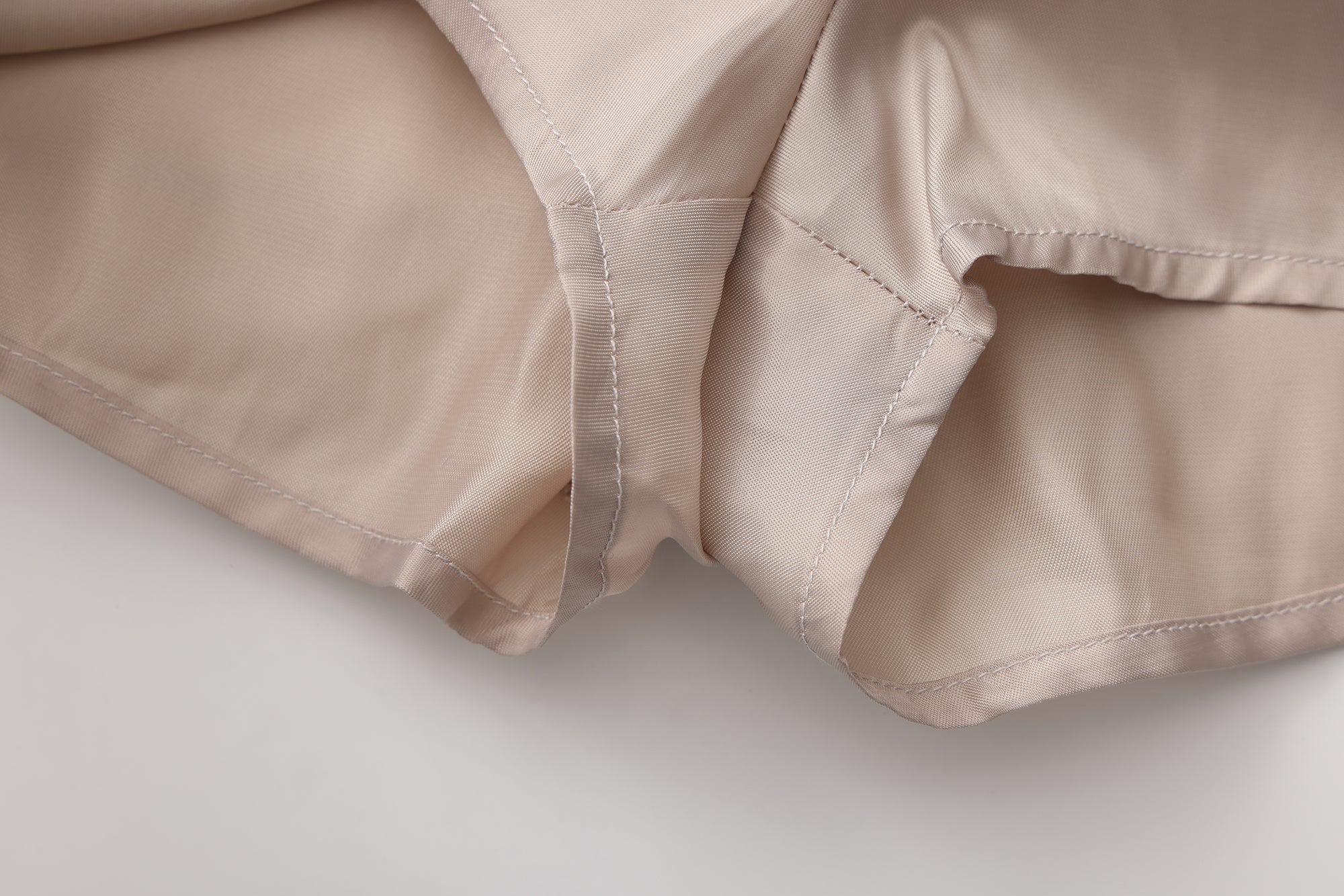 Light Grey A-Line Skirt with Beaded