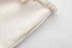 White A-Line Skirt with Beaded
