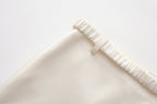 White A-Line Skirt with Beaded