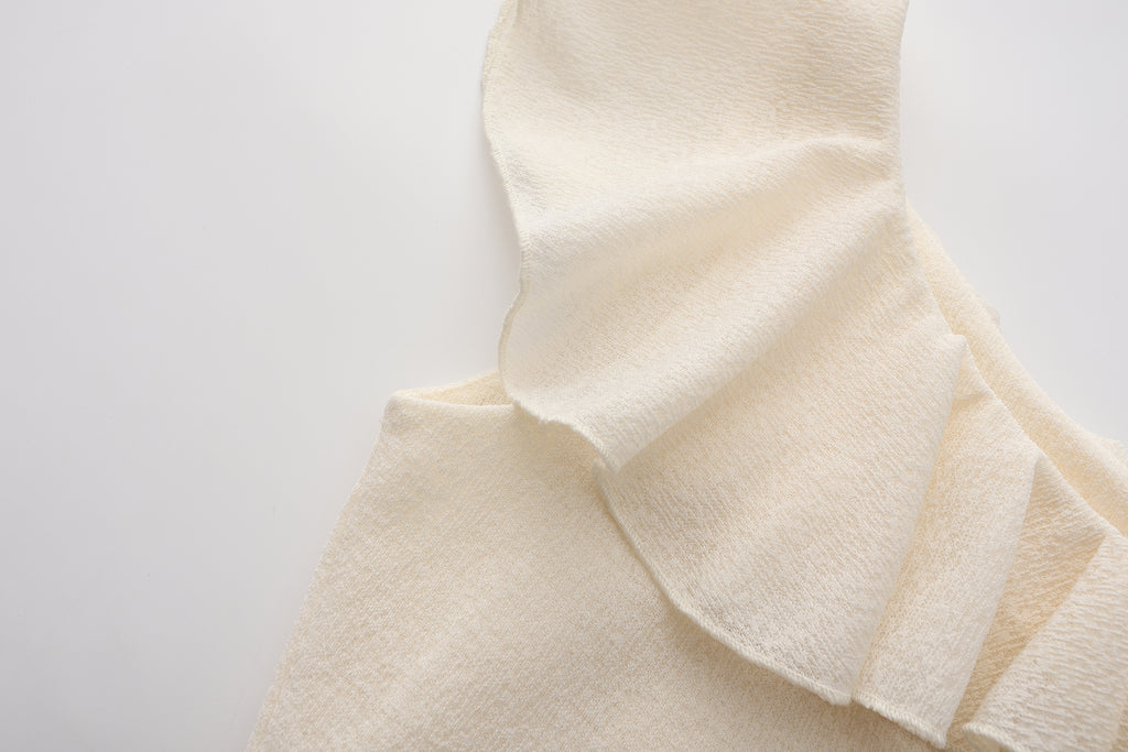 White Off-shoulder Bowknot Top