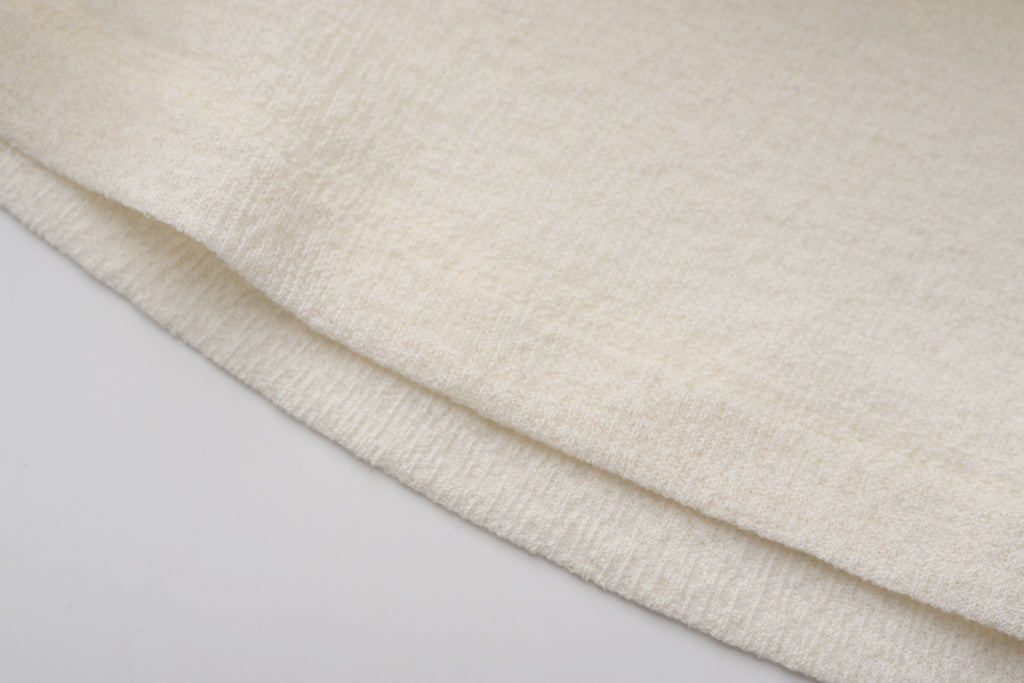 White Off-shoulder Bowknot Top