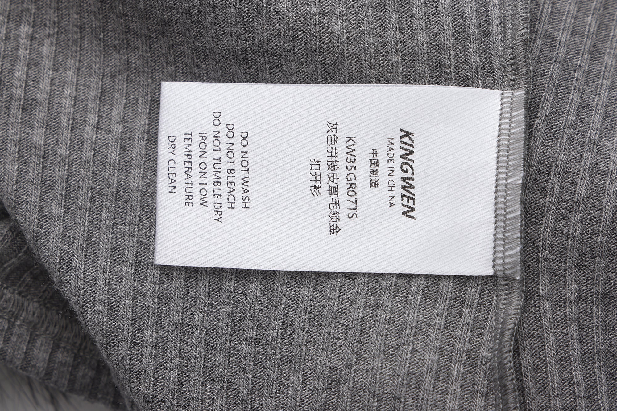 Grey Spliced Furry Collar Gold Button Cardigan