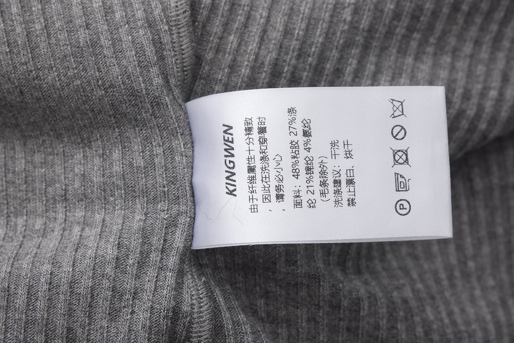 Grey Spliced Furry Collar Gold Button Cardigan