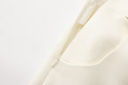 Off-White Bow Hollow Spliced Straight-Leg Pants