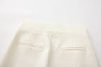 Off-White Bow Hollow Spliced Straight-Leg Pants