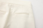 Off-White Bow Hollow Spliced Straight-Leg Pants