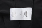 Black Cowl Neck Gold Button Ribbon Blouse