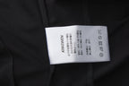 Black Cowl Neck Gold Button Ribbon Blouse