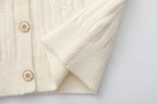 White Iris Pearl Knit Cape Cardigan / Pants