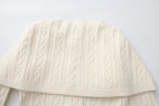White Iris Pearl Knit Cape Cardigan / Pants